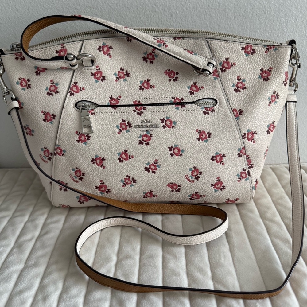 Coach praire satchel in floral bloom print